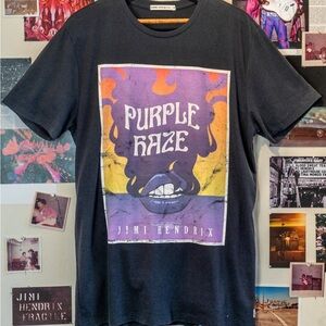 Marine Layer Black Jimi Hendrix Graphic Tee